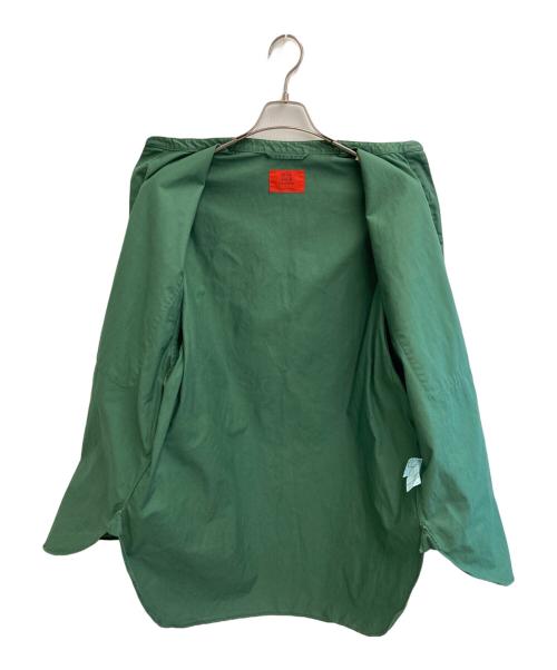 BLUE WORK（ブルーワーク）BLUE WORK (ブルーワーク) 半袖シャツ グリーン サイズ:Ｍの古着・服飾アイテム