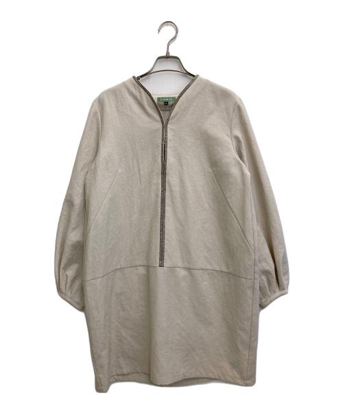 O wau no（O WAU NO）O wau no (O WAU NO) ワンピース ベージュ サイズ:Mの古着・服飾アイテム