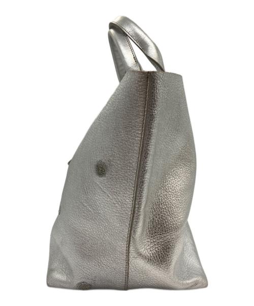 NUR DONATELLA LUCCHI（ヌールドナテッラルッキ）nur donatella lucchi (ヌールドナテッラルッキ) トートバッグ シルバーの古着・服飾アイテム