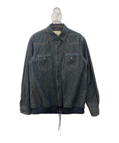 sacai（サカイ）sacai (サカイ) デニムウエスタンシャツ インディゴ サイズ:2の古着・服飾アイテム