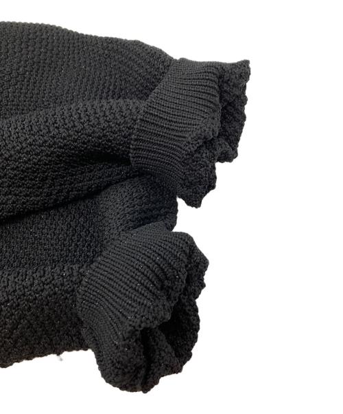 Audie a Muses（オーディア ミューズ）Audie a Muses (オーディア ミューズ) パール付きジップアップカーディガン ブラック サイズ:38の古着・服飾アイテム