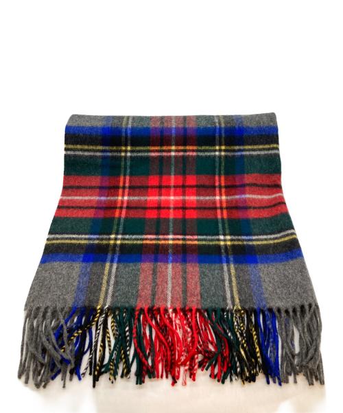 JOHNSTONS OF ELGIN（ジョンストンズオブエルガン）JOHNSTONS OF ELGIN (ジョンストンズオブエルガン) 大判カシミヤストール グレーの古着・服飾アイテム