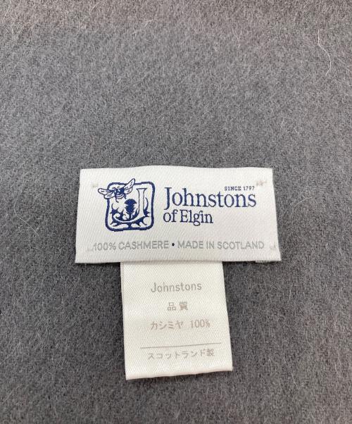 JOHNSTONS OF ELGIN（ジョンストンズオブエルガン）JOHNSTONS OF ELGIN (ジョンストンズオブエルガン) カシミヤストール グレーの古着・服飾アイテム