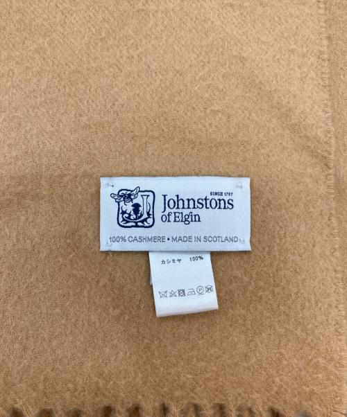 JOHNSTONS OF ELGIN（ジョンストンズオブエルガン）JOHNSTONS OF ELGIN (ジョンストンズオブエルガン) カシミヤストール ベージュの古着・服飾アイテム