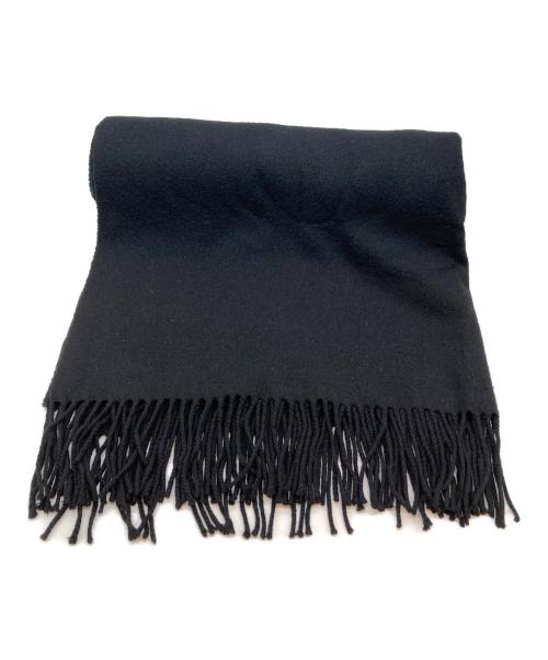 JOHNSTONS OF ELGIN（ジョンストンズオブエルガン）JOHNSTONS OF ELGIN (ジョンストンズオブエルガン) カシミヤストール ブラックの古着・服飾アイテム