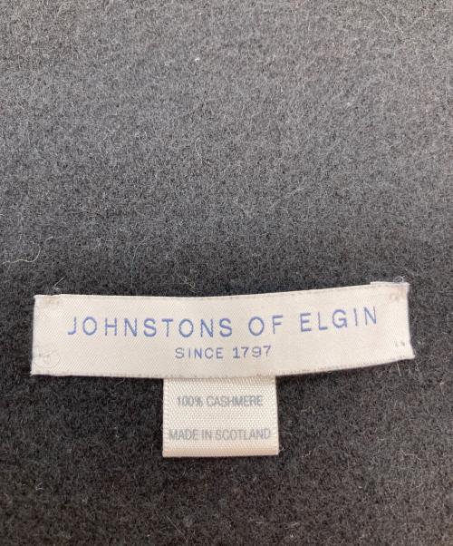 JOHNSTONS OF ELGIN（ジョンストンズオブエルガン）JOHNSTONS OF ELGIN (ジョンストンズオブエルガン) カシミヤストール ブラックの古着・服飾アイテム