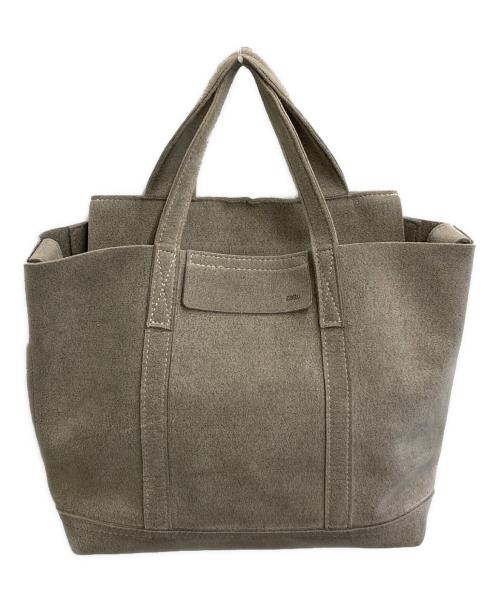 zattu（ザッツ）zattu (ザッツ) マイクロファイバースエード2WAYトート ベージュの古着・服飾アイテム