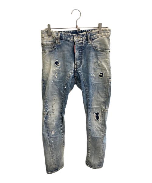DSQUARED2（ディースクエアード）DSQUARED2 (ディースクエアード) Tidy Biker Jean インディゴ サイズ:42の古着・服飾アイテム