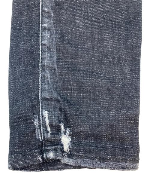 DSQUARED2（ディースクエアード）DSQUARED2 (ディースクエアード) BLACK WORKED WASH SKATER JEAN ブラック サイズ:44の古着・服飾アイテム