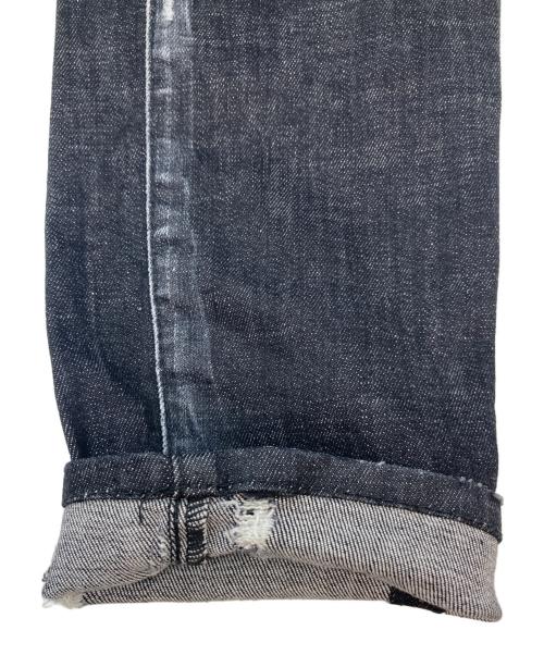 DSQUARED2（ディースクエアード）DSQUARED2 (ディースクエアード) BLACK WORKED WASH SKATER JEAN ブラック サイズ:44の古着・服飾アイテム