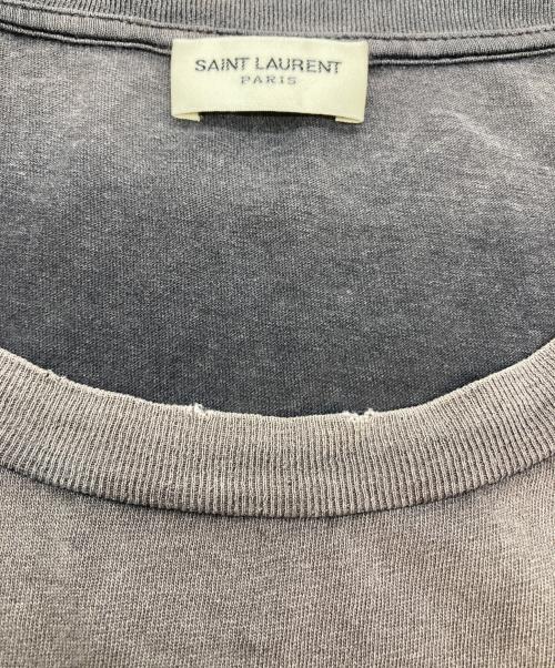 Saint Laurent Paris（サンローランパリ）Saint Laurent Paris (サンローランパリ) ロゴTシャツ グレー サイズ:Mの古着・服飾アイテム