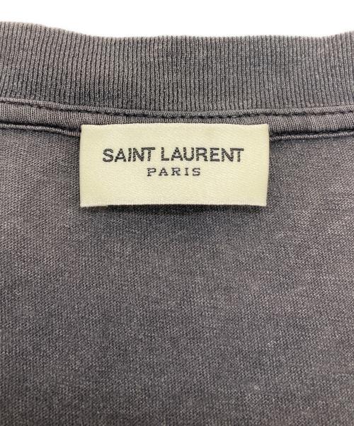 Saint Laurent Paris（サンローランパリ）Saint Laurent Paris (サンローランパリ) ロゴTシャツ グレー サイズ:Mの古着・服飾アイテム