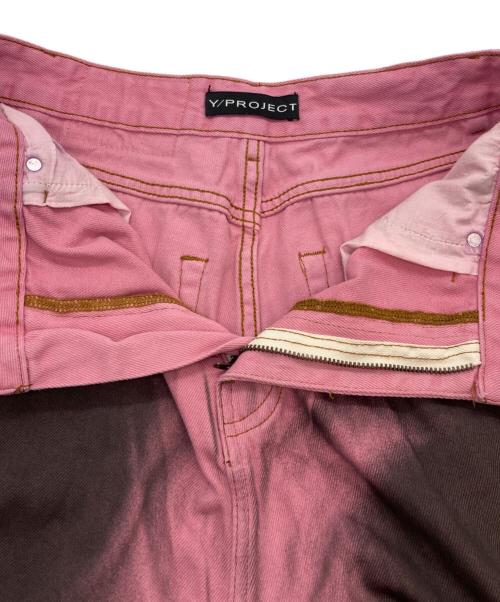 Y. PROJECT（ワイプロジェクト）Y. PROJECT (ワイプロジェクト) ドレープデニム ピンク サイズ:29の古着・服飾アイテム