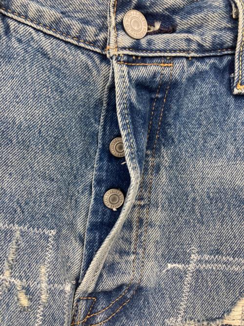 LEVI'S（リーバイス）LEVI'S (リーバイス) 501 リペア加工デニムパンツ インディゴ サイズ:W34の古着・服飾アイテム
