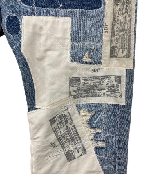 LEVI'S（リーバイス）LEVI'S (リーバイス) 501 リペア加工デニムパンツ インディゴ サイズ:W34の古着・服飾アイテム