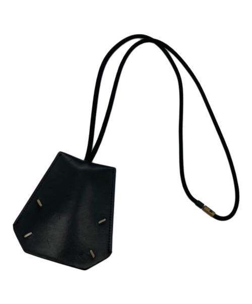 Maison Margiela（メゾンマルジェラ）Maison Margiela (メゾンマルジェラ) クロシェット/キーリング付きネックストラップ ブラックの古着・服飾アイテム