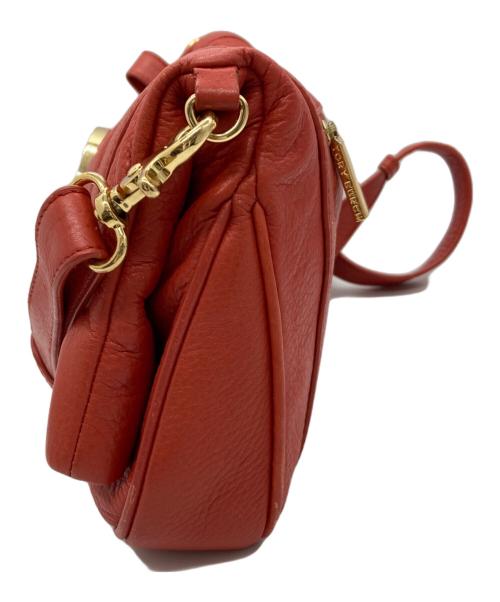 TORY BURCH（トリーバーチ）TORY BURCH (トリーバーチ) レザーショルダーバッグ レッドの古着・服飾アイテム