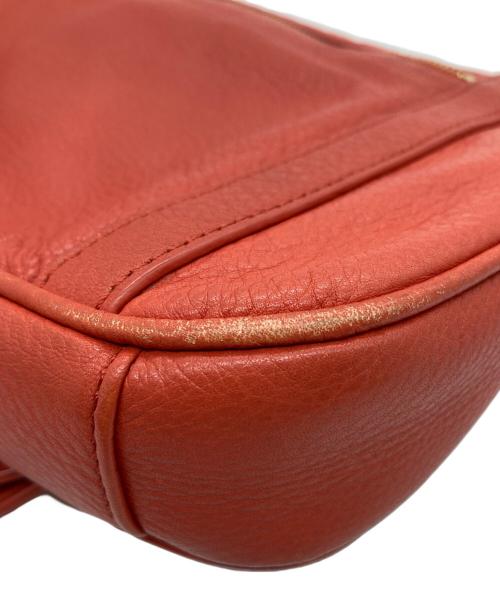 TORY BURCH（トリーバーチ）TORY BURCH (トリーバーチ) レザーショルダーバッグ レッドの古着・服飾アイテム