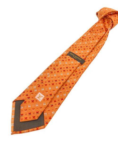 LOUIS VUITTON（ルイ ヴィトン）LOUIS VUITTON (ルイ ヴィトン) シルクネクタイ オレンジ サイズ:Freeの古着・服飾アイテム