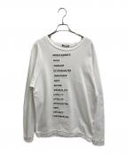 RAF SIMONS ARCHIVE REDUXラフシモンズ アーカイブ）の古着「21SS wording patches sweat」｜ホワイト