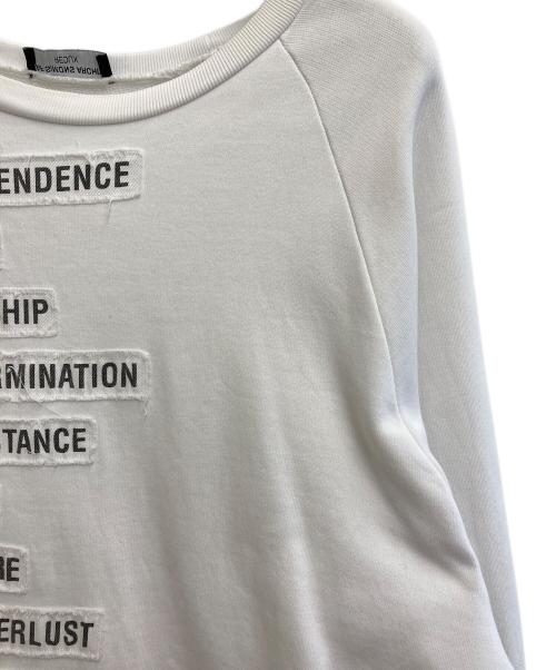 RAF SIMONS ARCHIVE REDUX（ラフシモンズ アーカイブ）RAF SIMONS ARCHIVE REDUX (ラフシモンズ アーカイブ) 21SS wording patches sweat ホワイト サイズ:Mの古着・服飾アイテム