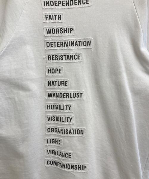 RAF SIMONS ARCHIVE REDUX（ラフシモンズ アーカイブ）RAF SIMONS ARCHIVE REDUX (ラフシモンズ アーカイブ) 21SS wording patches sweat ホワイト サイズ:Mの古着・服飾アイテム
