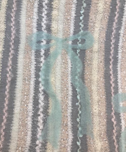 rurumu（ルルムウ）rurumu (ルルムウ) ribbon knitted punch needle skirt マルチカラー サイズ:free 未使用品の古着・服飾アイテム