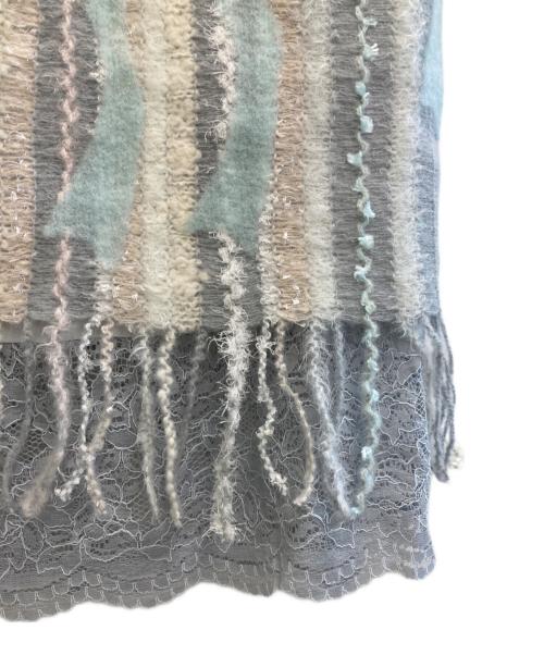 rurumu（ルルムウ）rurumu (ルルムウ) ribbon knitted punch needle skirt マルチカラー サイズ:free 未使用品の古着・服飾アイテム