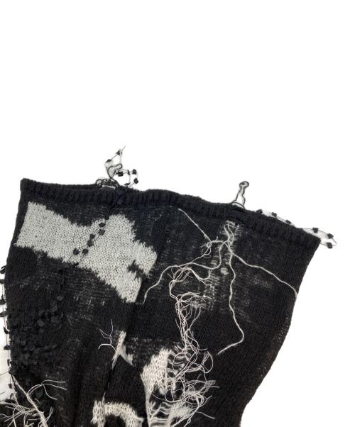 rurumu（ルルムウ）rurumu (ルルムウ) motif JQ mohair PO-short ブラック サイズ:freeの古着・服飾アイテム