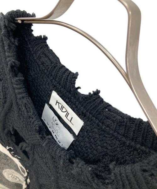 KIDILL（キディル）KIDILL (キディル) rurumu (ルルムウ) DESTROYED PULLOVER KNIT ブラック サイズ:Freeの古着・服飾アイテム