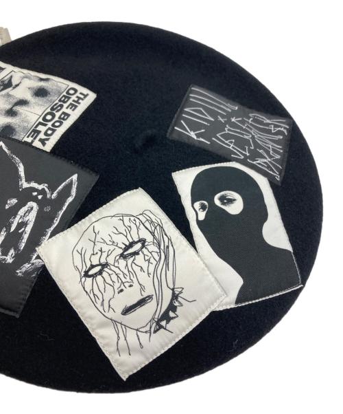 KIDILL（キディル）KIDILL (キディル) CA4LA (カシラ) ベレー帽 ブラックの古着・服飾アイテム