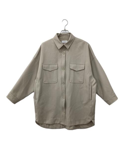 emmi atelier（エミアトリエ）emmi atelier (エミアトリエ) ビッグシルエットCPOシャツジャケット ベージュ サイズ:ONE SIZEの古着・服飾アイテム