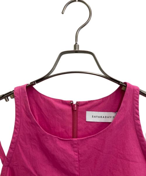SAYAKA DAVIS（サヤカ デイヴィス）SAYAKA DAVIS (サヤカ デイヴィス) ノースリーブワンピース ピンク サイズ:2の古着・服飾アイテム