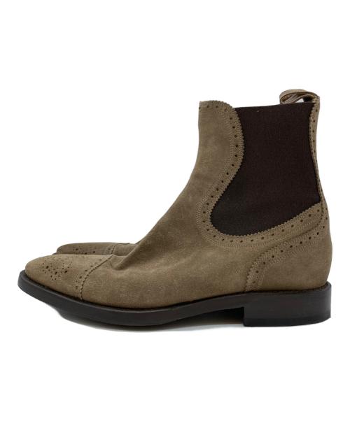 DOLCE & GABBANA（ドルチェ＆ガッバーナ）DOLCE & GABBANA (ドルチェ＆ガッバーナ) スウェードサイドゴアブーツ ベージュ サイズ:5 1/2の古着・服飾アイテム