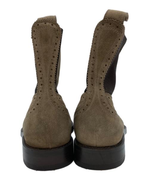 DOLCE & GABBANA（ドルチェ＆ガッバーナ）DOLCE & GABBANA (ドルチェ＆ガッバーナ) スウェードサイドゴアブーツ ベージュ サイズ:5 1/2の古着・服飾アイテム