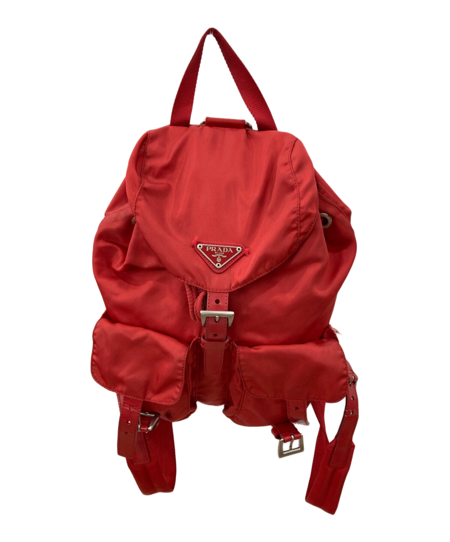 PRADA レッド ナイロンリュック 人気 PRADA レッド リュック・バック