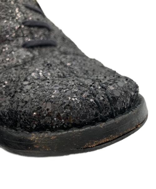 COMME des GARCONS tricot（コムデギャルソントリコ）COMME des GARCONS tricot (コムデギャルソントリコ) グリッタードレスシューズ ブラック サイズ:22cmの古着・服飾アイテム