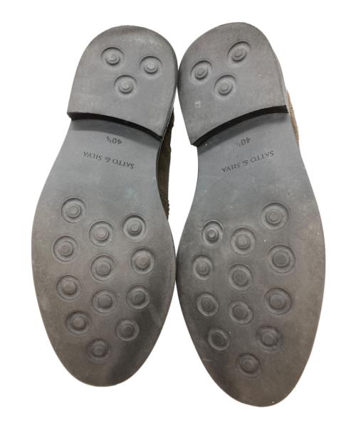 BEAMS Lights（ビームスライト）BEAMS Lights (ビームスライト) satto&Silva (サットアンドシルバ) サイドゴアブーツ ブラウン サイズ:40.5の古着・服飾アイテム