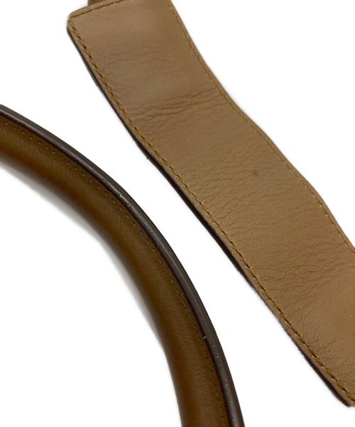 CELINE（セリーヌ）CELINE (セリーヌ) トラペーズ ミディアム/2WAYバッグ レッド×ブラウンの古着・服飾アイテム