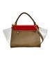 CELINE (セリーヌ) トラペーズ ミディアム/2WAYバッグ レッド×ブラウン：35000円