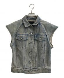 ALEXANDER WANG（アレキサンダー・ワン）の古着「切り替えデニムベスト」｜インディゴ