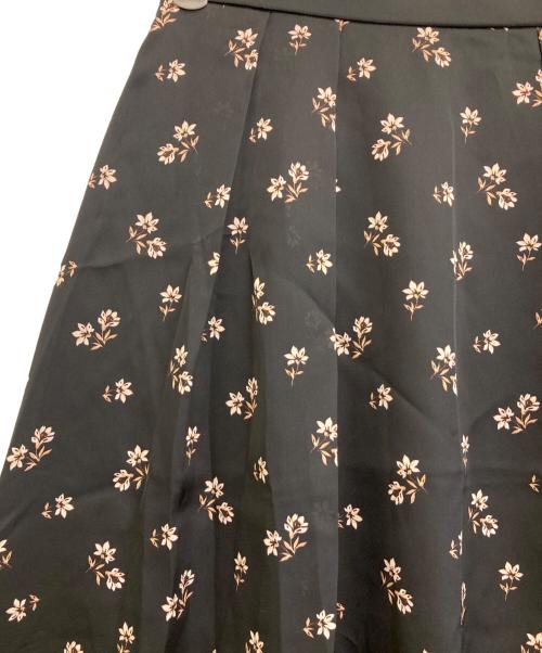 Loulou Willoughby（ルルウィルビー）Loulou Willoughby (ルルウィルビー) シェブロンフラワースカート ブラック サイズ:2の古着・服飾アイテム