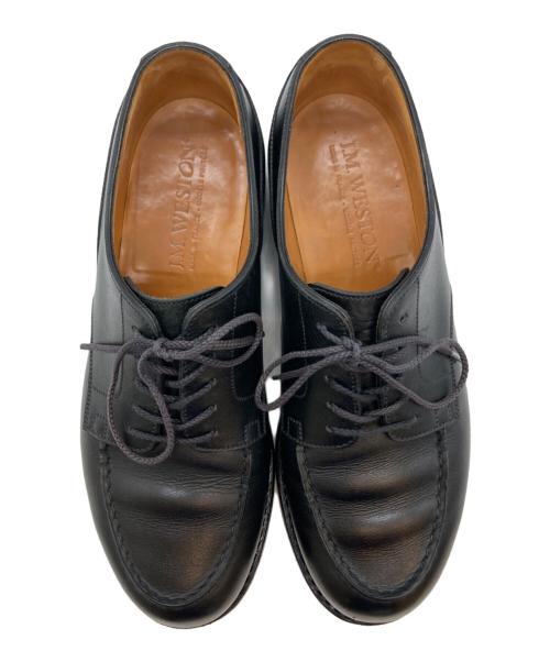 J.M.WESTON（ジェイエムウエストン）J.M.WESTON (ジェイエムウエストン) GOLF OXFIRD ゴルフオックスフォードシューズ ブラック サイズ:5Dの古着・服飾アイテム