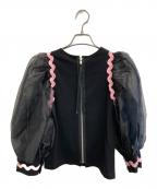 TRINCA UNPLUSUNトリンカ アンプリュアン）の古着「バルーンスリーブブラウス」｜ブラック