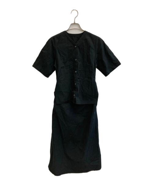 THE HINOKI（ザ ヒノキ）THE HINOKI (ザ ヒノキ) シャツワンピース ブラック サイズ:1の古着・服飾アイテム