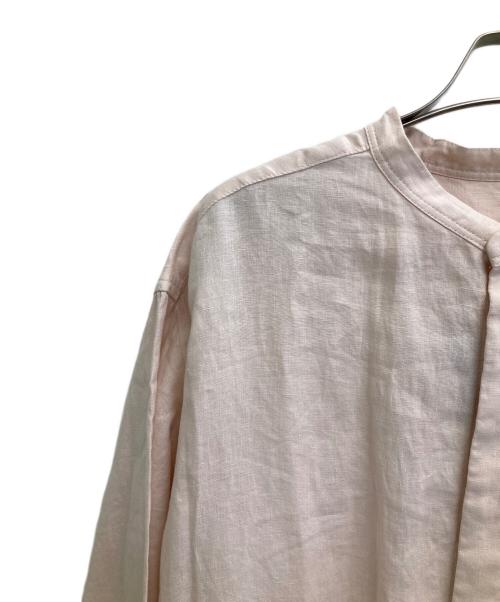 KAGURE（カグレ）kagure (カグレ) リネンシャツワンピース ピンク サイズ:FREE 未使用品の古着・服飾アイテム