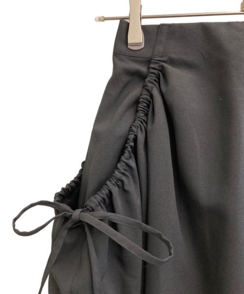 BLACK by moussy（ブラックバイマウジー）BLACK by moussy (ブラックバイマウジー) ギャザーバルーンスカート ブラック サイズ:1の古着・服飾アイテム