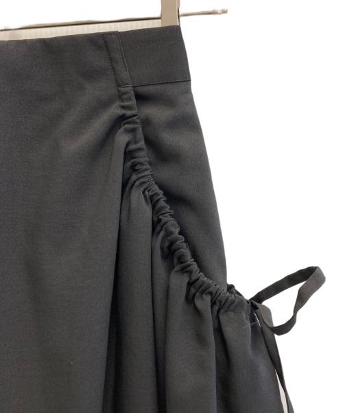 BLACK by moussy（ブラックバイマウジー）BLACK by moussy (ブラックバイマウジー) ギャザーバルーンスカート ブラック サイズ:1の古着・服飾アイテム