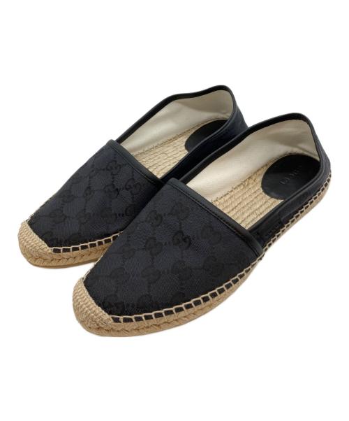 GUCCI（グッチ）GUCCI (グッチ) エスパドリーユ ブラック サイズ:37の古着・服飾アイテム