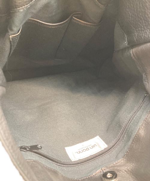 VIA DOAN（ヴィア ドアン）VIA DOAN (ヴィア ドアン) レザートートバッグ ブラックの古着・服飾アイテム